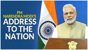 PM ADDRESS TO THE NATION – LIGHT LAMPS, CANDLES FOR 9 MINUTES FROM 9 PM