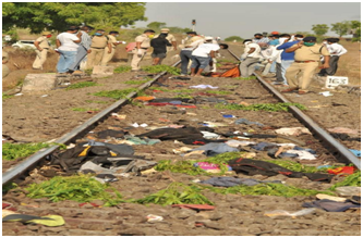 16 DIE AS TRAIN RUNS OVER TIRED MIGRANTS SLEEPING ON TRACKS